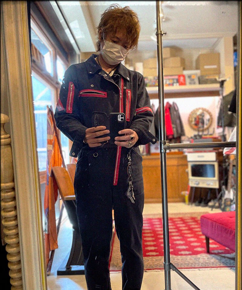 RALEIGH / ラリー（RED MOTEL / レッドモーテル）：“TRY TO COMMUNICATE” MONEY HEIST  BOILERSUITS (BLACK) - セレクトショップ SIDEMILITIA（サイドミリティア）通販サイト