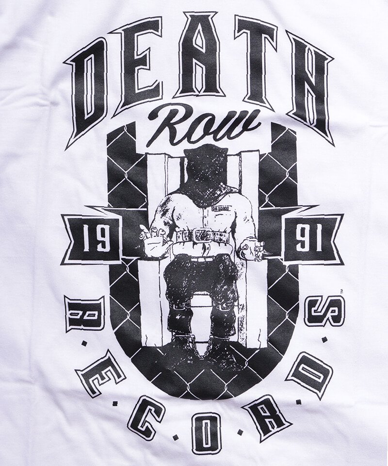 Official Artist Goods / バンドTなど ｜DEATH ROW RECORDS / デス ロウ レコード：DEATH ROW CHAIR T-SHIRT (WHITE)　商品画像1