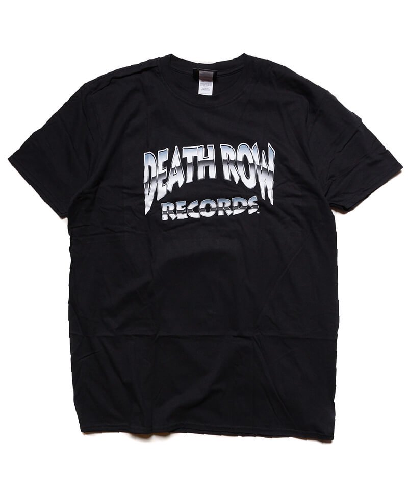 Official Artist Goods / バンドTなど ｜ DEATH ROW RECORDS / デス ロウ レコード：DEATH ROW CHROME LOGO T-SHIRT (BLACK)　商品画像