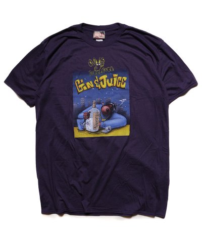 Official Artist Goods / バンドTなど / DEATH ROW RECORDS / デス ロウ レコード：SNOOP DOGG GIN AND JUICE T-SHIRT (NAVY)　