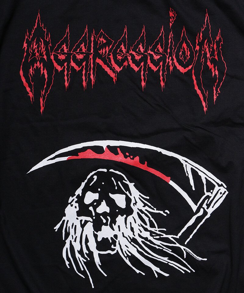 Official Artist Goods / バンドTなど ｜AGGRESSION / アグレッション：BY THE REAPING HOOK T-SHIRT (BLACK)　商品画像2