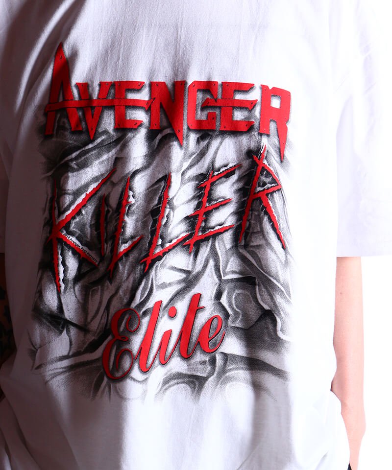 Official Artist Goods / バンドTなど ｜AVENGER / アベンジャー：KILLER ELITE T-SHIRT (WHITE)　商品画像9