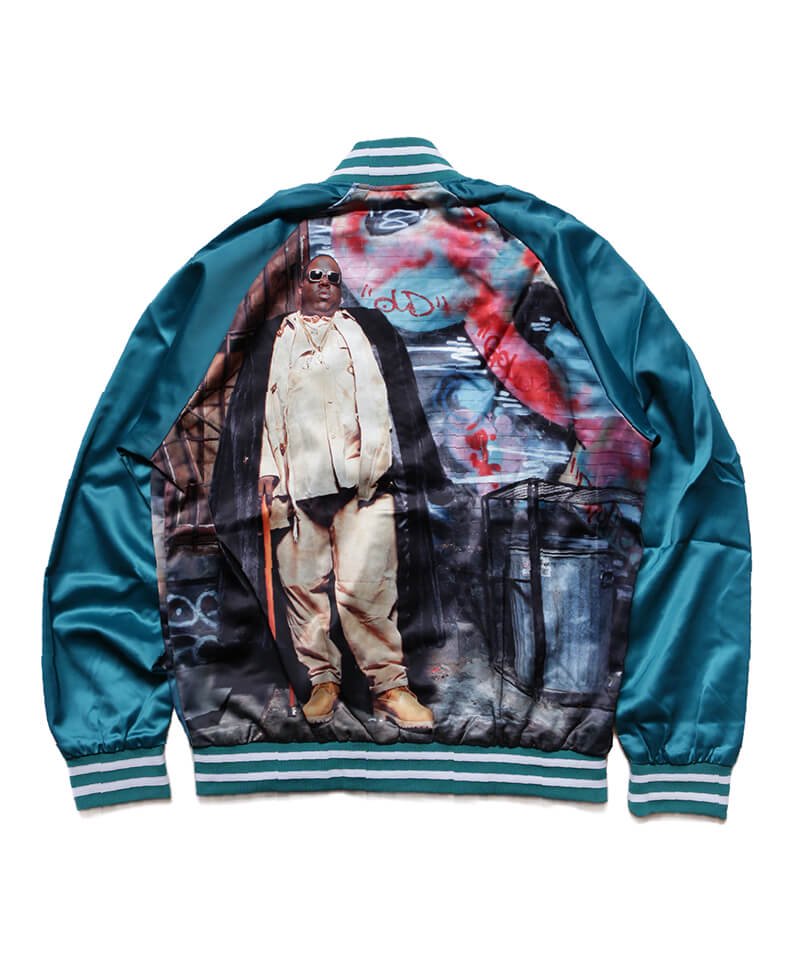 Official Artist Goods / バンドTなど ｜ THE NOTORIOUS B.I.G. / ノトーリアス・B.I.G.：BOMBER JACKET (TURQUOISE)　商品画像
