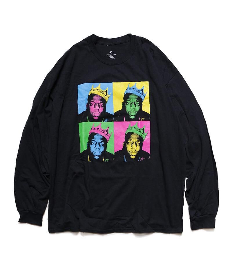 THE NOTORIOUS B.I.G. / ノトーリアス・B.I.G.：MULTICOLUR PANELS LONG SLEEVE T-SHIRT  (BLACK) - セレクトショップ SIDEMILITIA（サイドミリティア）通販サイト