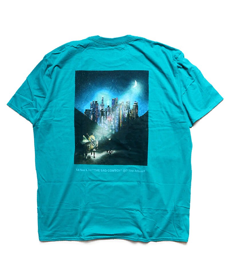 LIL NAS X / リル・ナズ・X：ALBUM T-SHIRT (TURQUOISE) - セレクトショップ  SIDEMILITIA（サイドミリティア）通販サイト