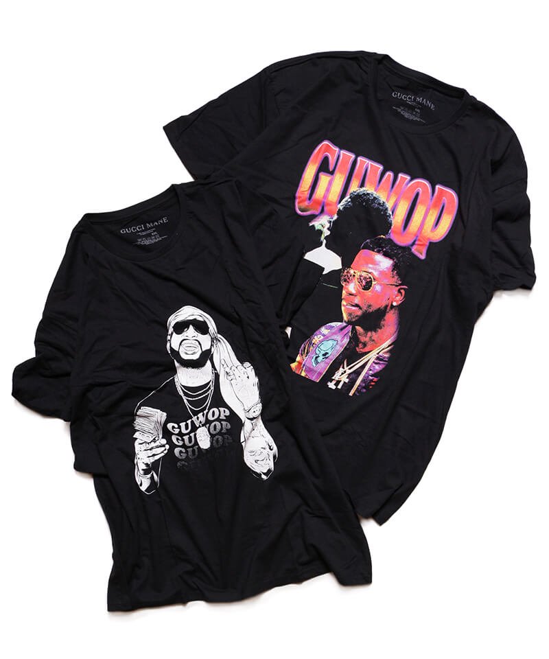 Official Artist Goods / バンドTなど ｜GUCCI MANE / グッチ・メイン：GUCCI COLLAGE T-SHIRT (BLACK) 商品画像4