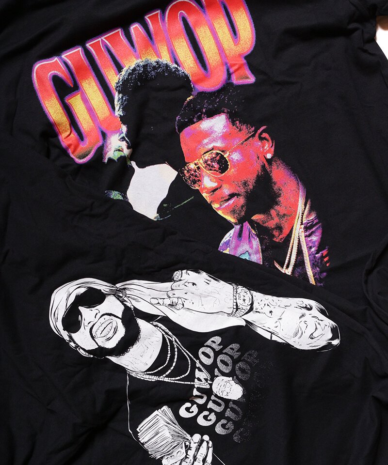 Official Artist Goods / バンドTなど ｜GUCCI MANE / グッチ・メイン：GUCCI COLLAGE T-SHIRT (BLACK) 商品画像5