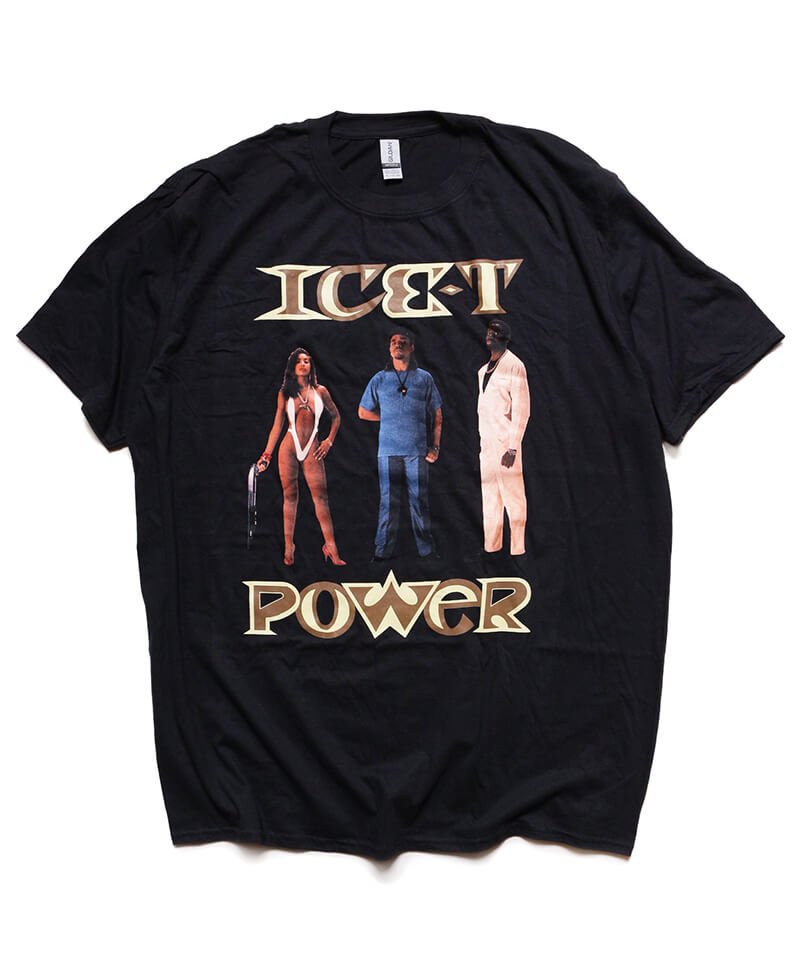 ICE-T / アイス・T：POWER T-SHIRT (BLACK) - セレクトショップ SIDEMILITIA（サイドミリティア）通販サイト