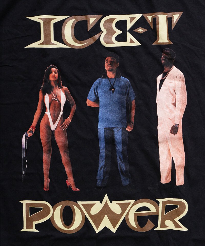 ICE-T / アイス・T：POWER T-SHIRT (BLACK) - セレクトショップ SIDEMILITIA（サイドミリティア）通販サイト