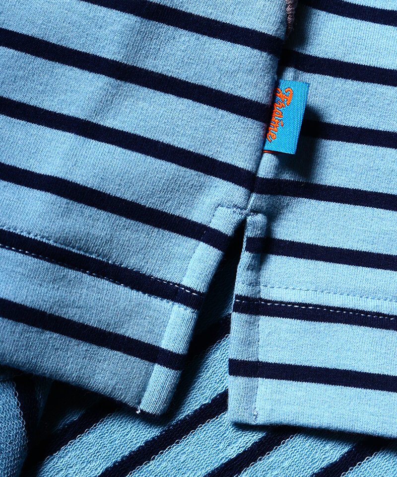 Frame switchwear / フレーム スウィッチウェア ｜BORDER SWEAT SHIRT (BLUE×NAVY)商品画像10