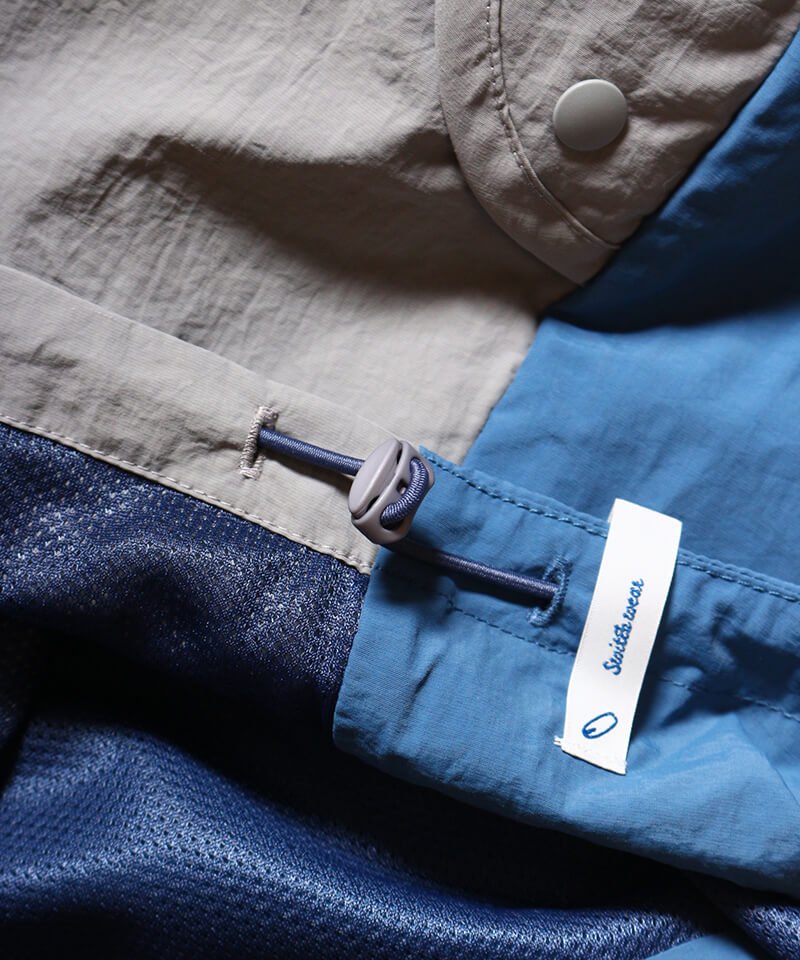 Frame switchwear / フレーム スウィッチウェア ｜NYLON ANORAK JACKET (BLUE×GRAY)商品画像11