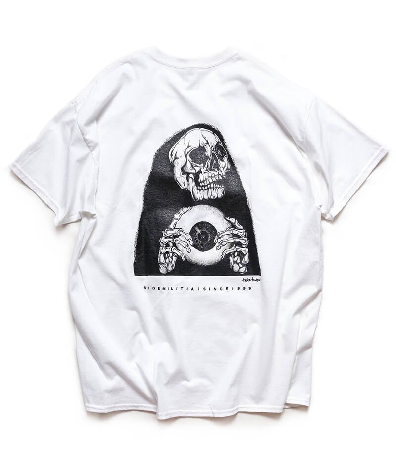 Official Artist Goods / バンドTなど ｜SIDEMILITIA inc. / サイドミリティア：OFFICIAL T-SHIRT (WHITE / A)　商品画像1