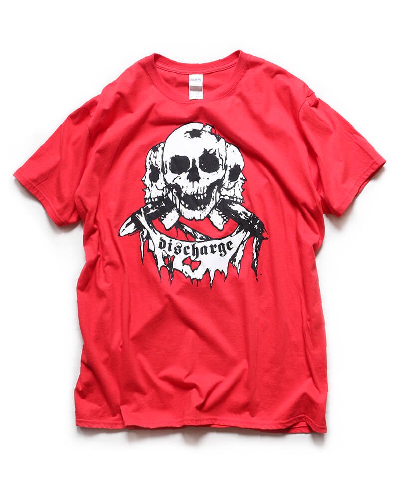 DISCHARGE / ディスチャージ【 BORN TO DIE T-SHIRT (RED