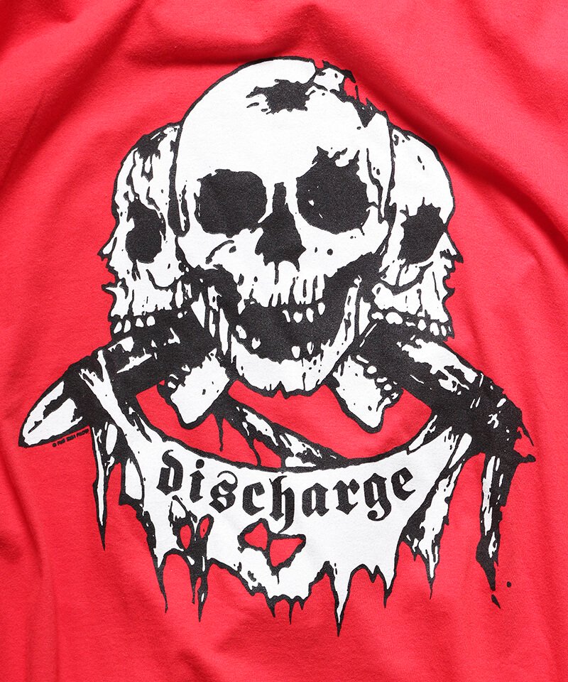 DISCHARGE / ディスチャージ【 BORN TO DIE T-SHIRT (RED