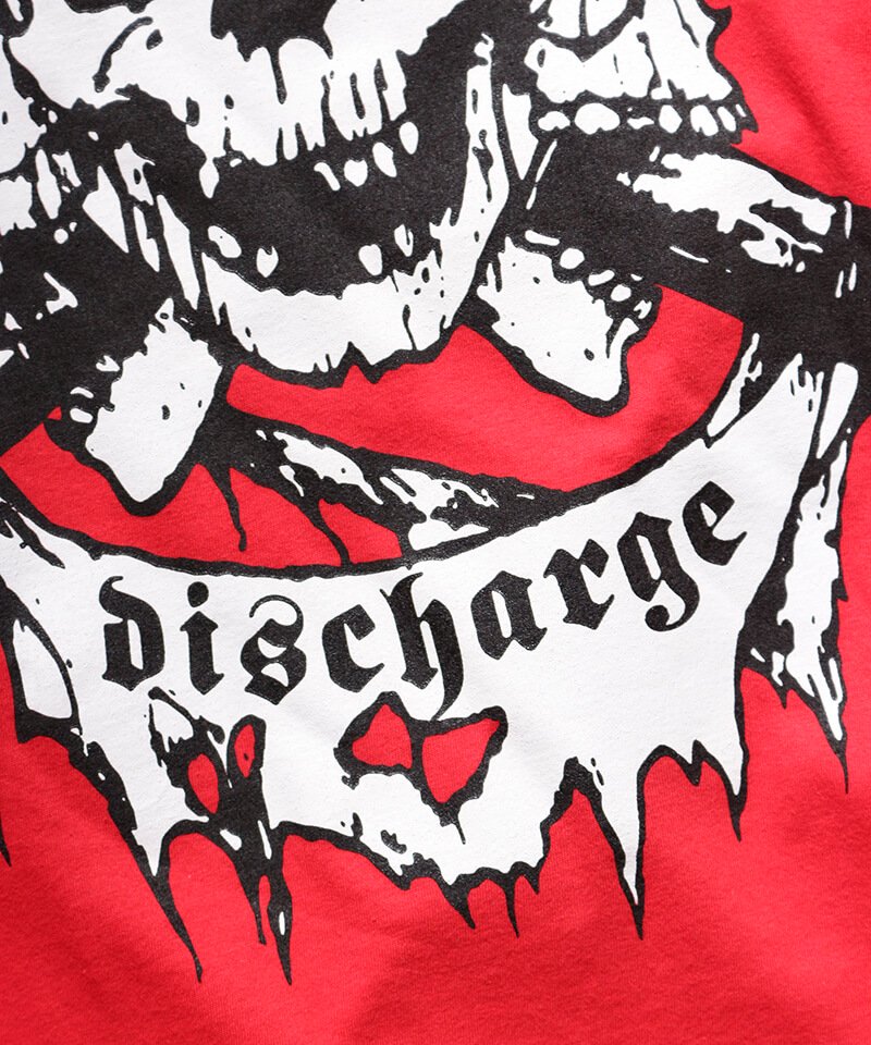 Official Artist Goods / バンドTなど ｜DISCHARGE / ディスチャージ：BORN TO DIE T-SHIRT (RED)　商品画像3