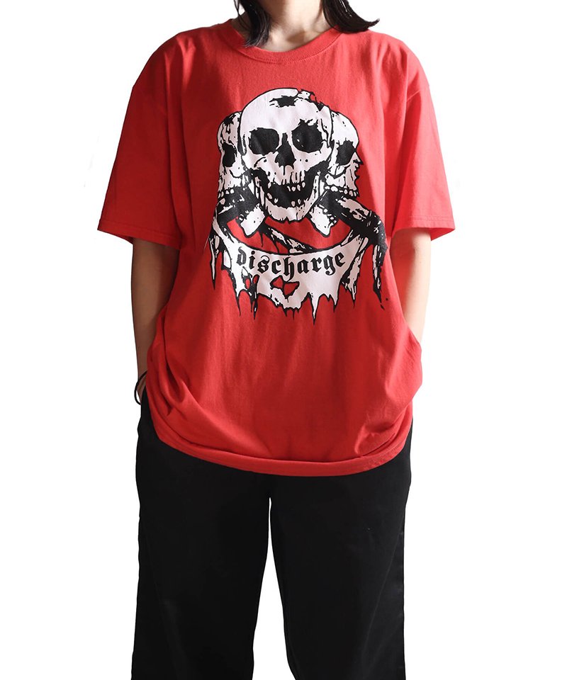 Official Artist Goods / バンドTなど ｜DISCHARGE / ディスチャージ：BORN TO DIE T-SHIRT (RED)　商品画像7
