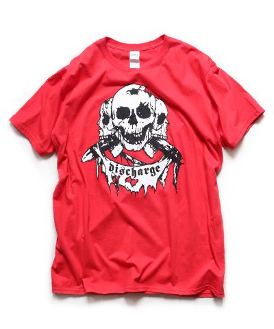 Official Artist Goods / バンドTなど / DISCHARGE / ディスチャージ：BORN TO DIE T-SHIRT (RED)　