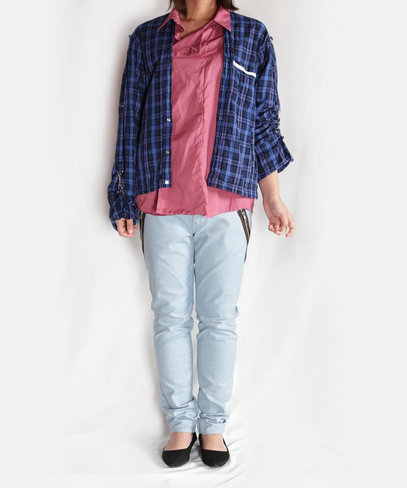RALEIGH / ラリー（RED MOTEL / レッドモーテル） ｜“Let’s Suspend The Fight Together” ZIP SLIM TROUSERS (ICE BLUE)商品画像23