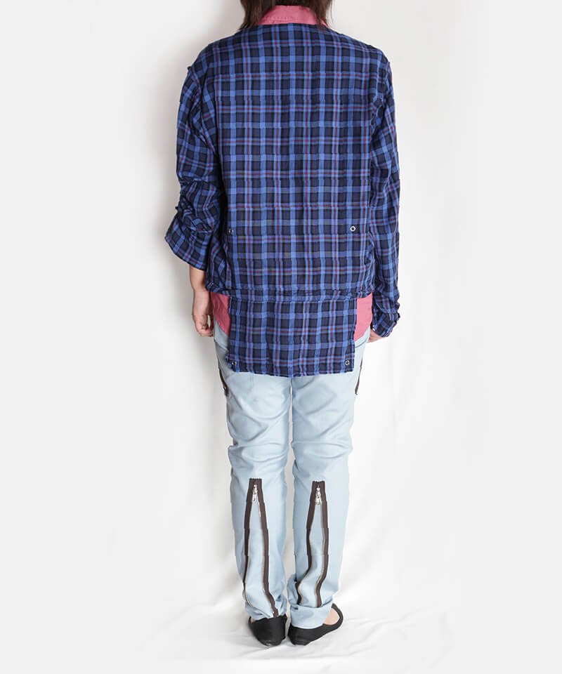 RALEIGH / ラリー（RED MOTEL / レッドモーテル） ｜“Let’s Suspend The Fight Together” ZIP SLIM TROUSERS (ICE BLUE)商品画像25