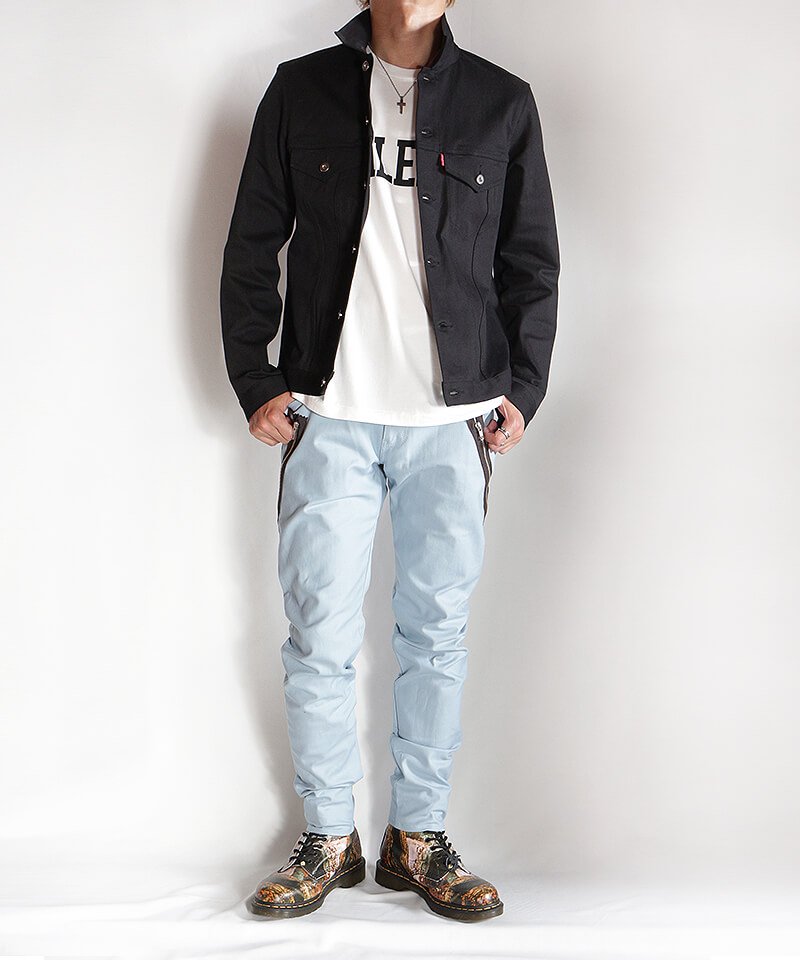 RALEIGH / ラリー（RED MOTEL / レッドモーテル） ｜“Let’s Suspend The Fight Together” ZIP SLIM TROUSERS (ICE BLUE)商品画像26