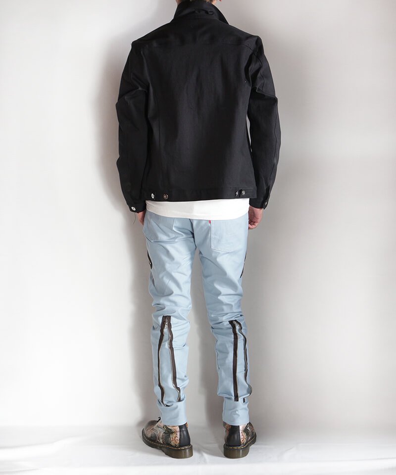 RALEIGH / ラリー（RED MOTEL / レッドモーテル） ｜“Let’s Suspend The Fight Together” ZIP SLIM TROUSERS (ICE BLUE)商品画像28