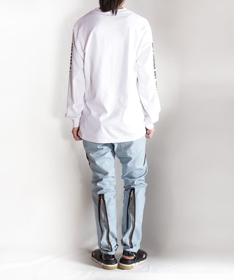 RALEIGH / ラリー（RED MOTEL / レッドモーテル） ｜“Let’s Suspend The Fight Together” ZIP SLIM TROUSERS (ICE BLUE)商品画像36