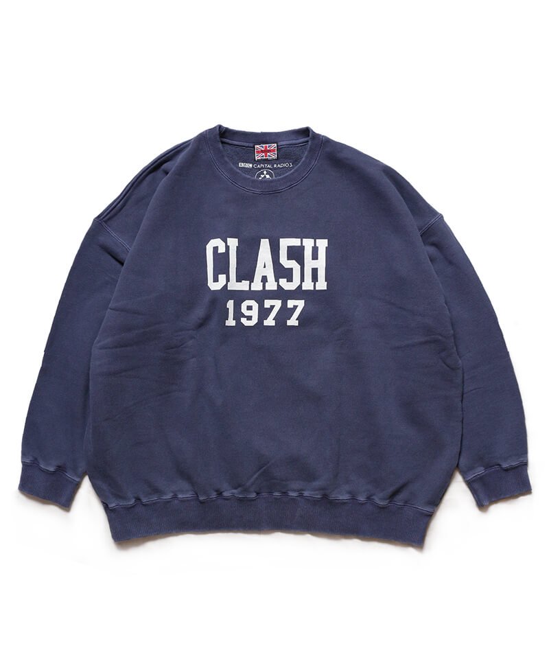 RALEIGH / ラリー（RED MOTEL / レッドモーテル） ｜ RALE16H UNIVERSITY “CLA5H 1977” C/N VINTAGE SWEAT (Loose Fit：NAVY)商品画像