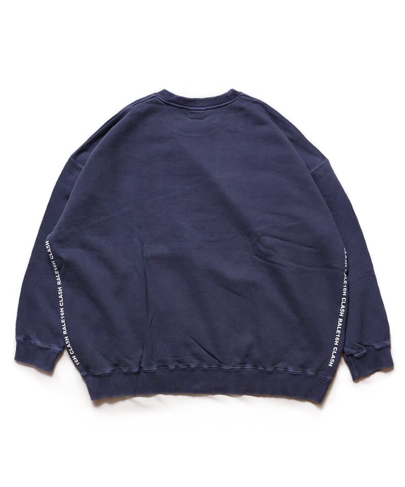 RALEIGH / ラリー（RED MOTEL / レッドモーテル） ｜RALE16H UNIVERSITY “CLA5H 1977” C/N VINTAGE SWEAT (Loose Fit：NAVY)商品画像1