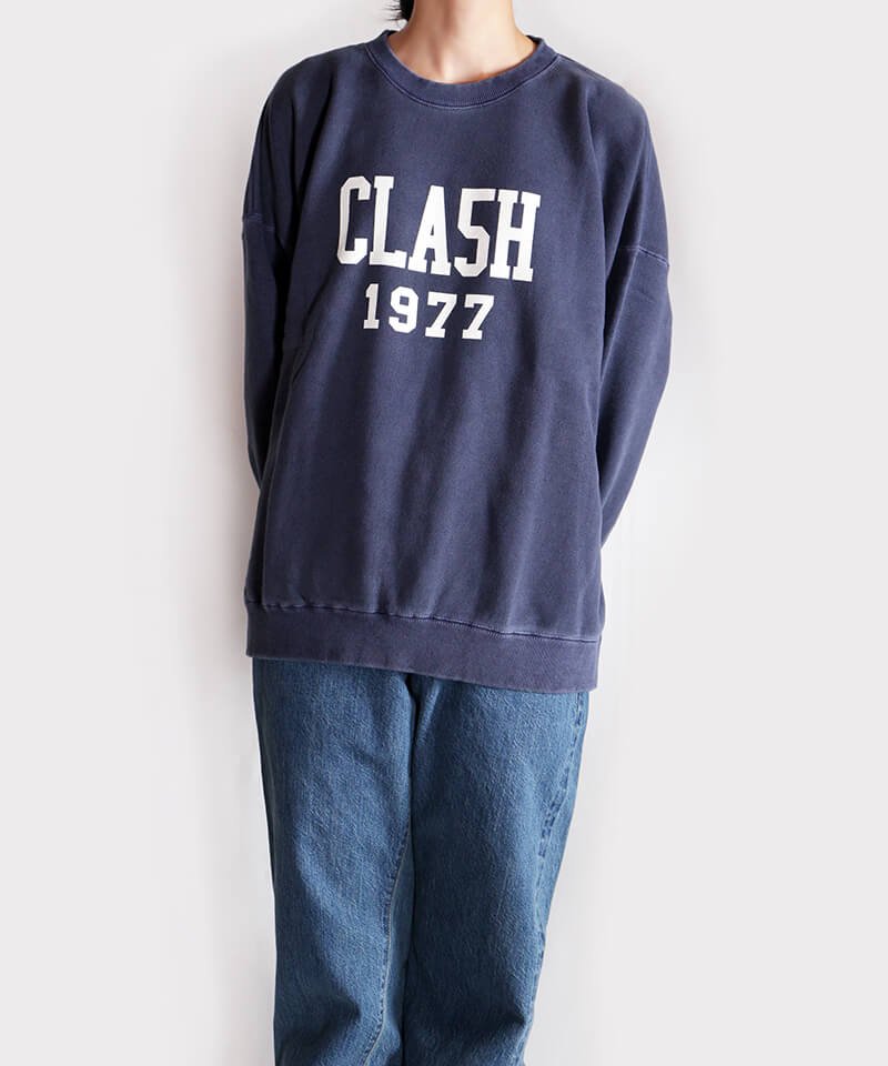 RALEIGH / ラリー（RED MOTEL / レッドモーテル） ｜RALE16H UNIVERSITY “CLA5H 1977” C/N VINTAGE SWEAT (Loose Fit：NAVY)商品画像18