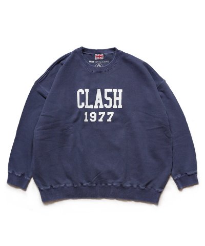 RALEIGH / ラリー（RED MOTEL / レッドモーテル） / RALE16H UNIVERSITY “CLA5H 1977” C/N VINTAGE SWEAT (Loose Fit：NAVY)