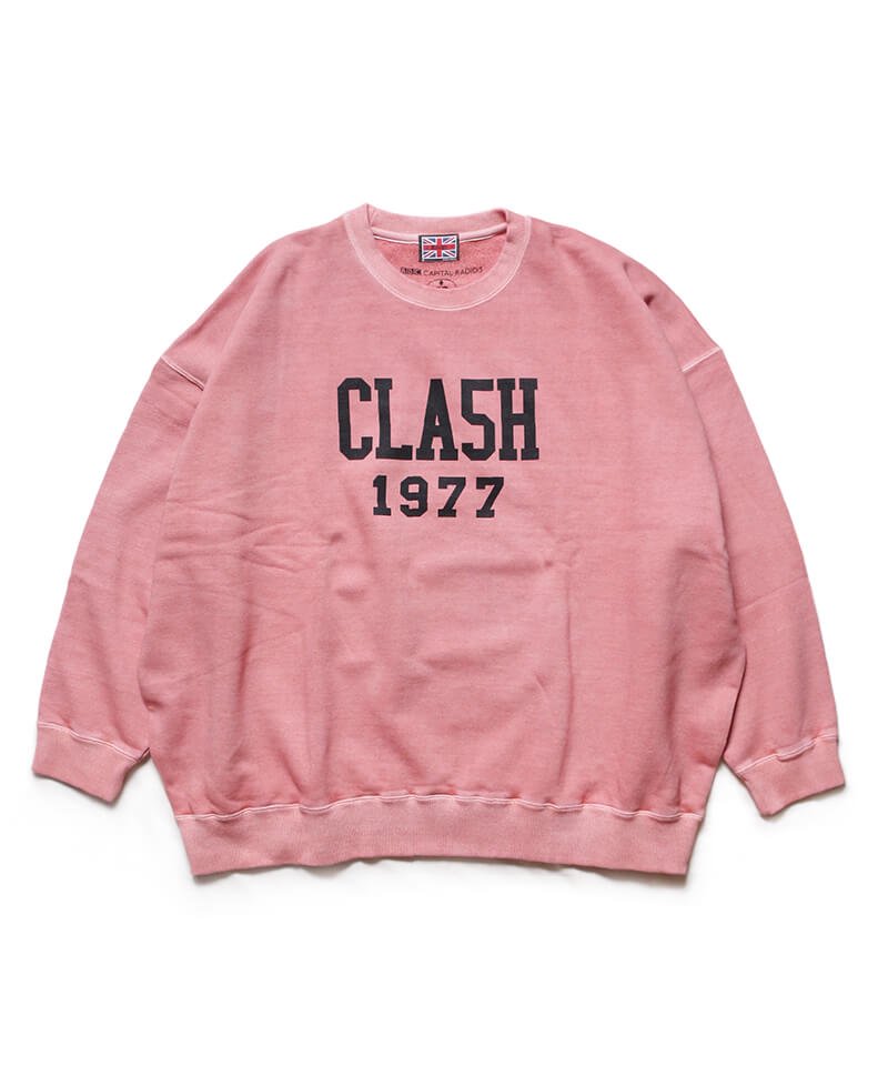 RALEIGH / ラリー（RED MOTEL / レッドモーテル） ｜ RALE16H UNIVERSITY “CLA5H 1977” C/N VINTAGE SWEAT (Loose Fit：PINK)商品画像