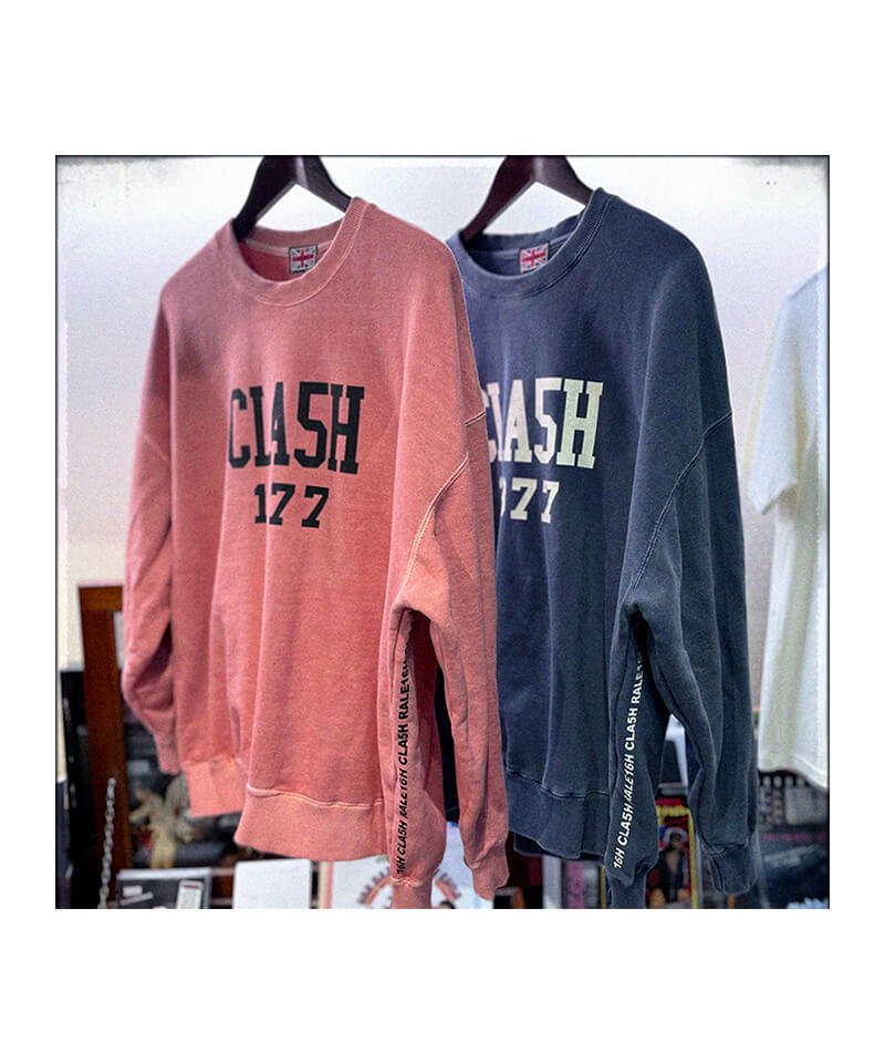 RALEIGH / ラリー（RED MOTEL / レッドモーテル） ｜RALE16H UNIVERSITY “CLA5H 1977” C/N VINTAGE SWEAT (Loose Fit：PINK)商品画像10
