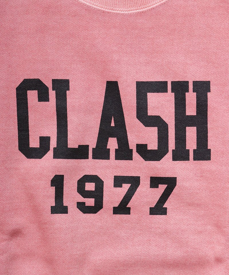 RALEIGH / ラリー（RED MOTEL / レッドモーテル） ｜RALE16H UNIVERSITY “CLA5H 1977” C/N VINTAGE SWEAT (Loose Fit：PINK)商品画像4