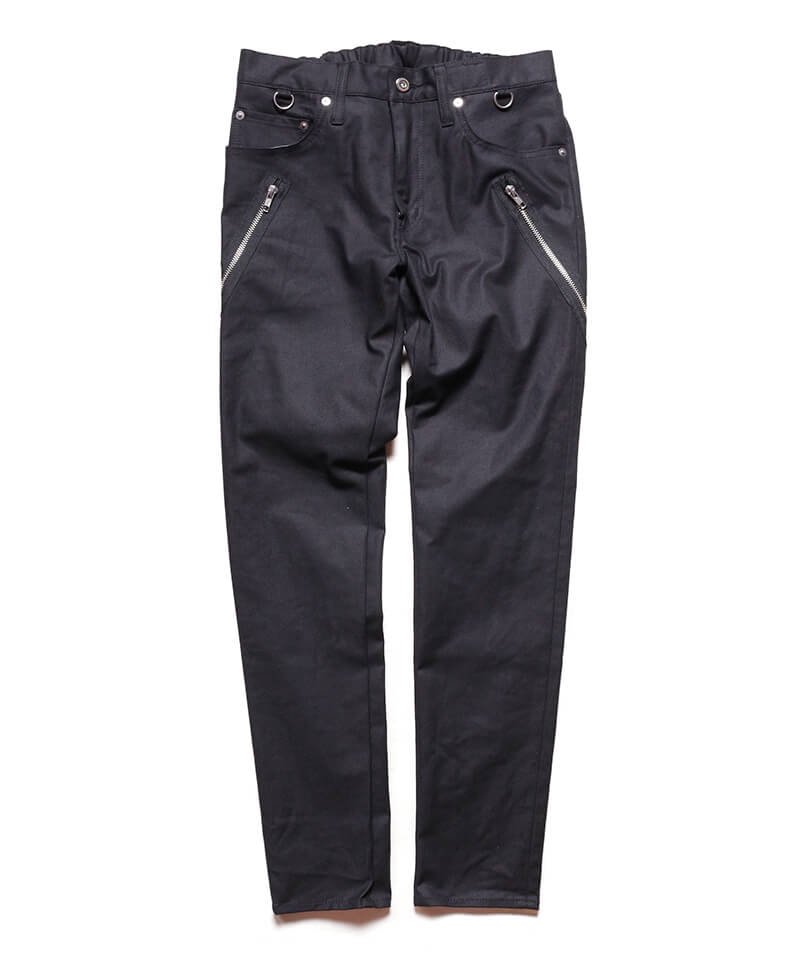RALEIGH / ラリー（RED MOTEL / レッドモーテル） ｜“Just Like Taking Candy From A Baby” ZIP SLIM TROUSERS (BLACK)商品画像1