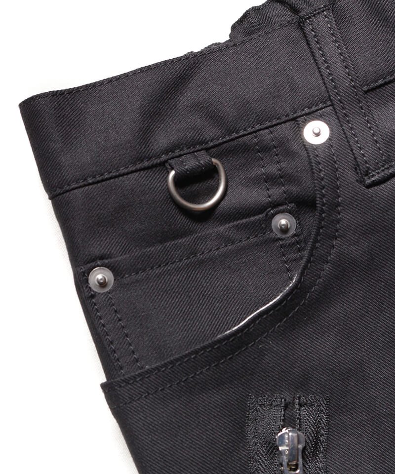 RALEIGH / ラリー（RED MOTEL / レッドモーテル） ｜“Just Like Taking Candy From A Baby” ZIP SLIM TROUSERS (BLACK)商品画像11