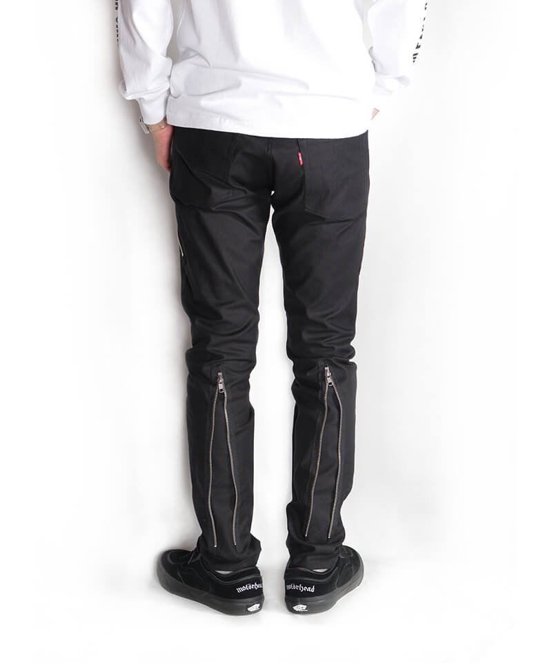 RALEIGH / ラリー（RED MOTEL / レッドモーテル） ｜“Just Like Taking Candy From A Baby” ZIP SLIM TROUSERS (BLACK)商品画像22
