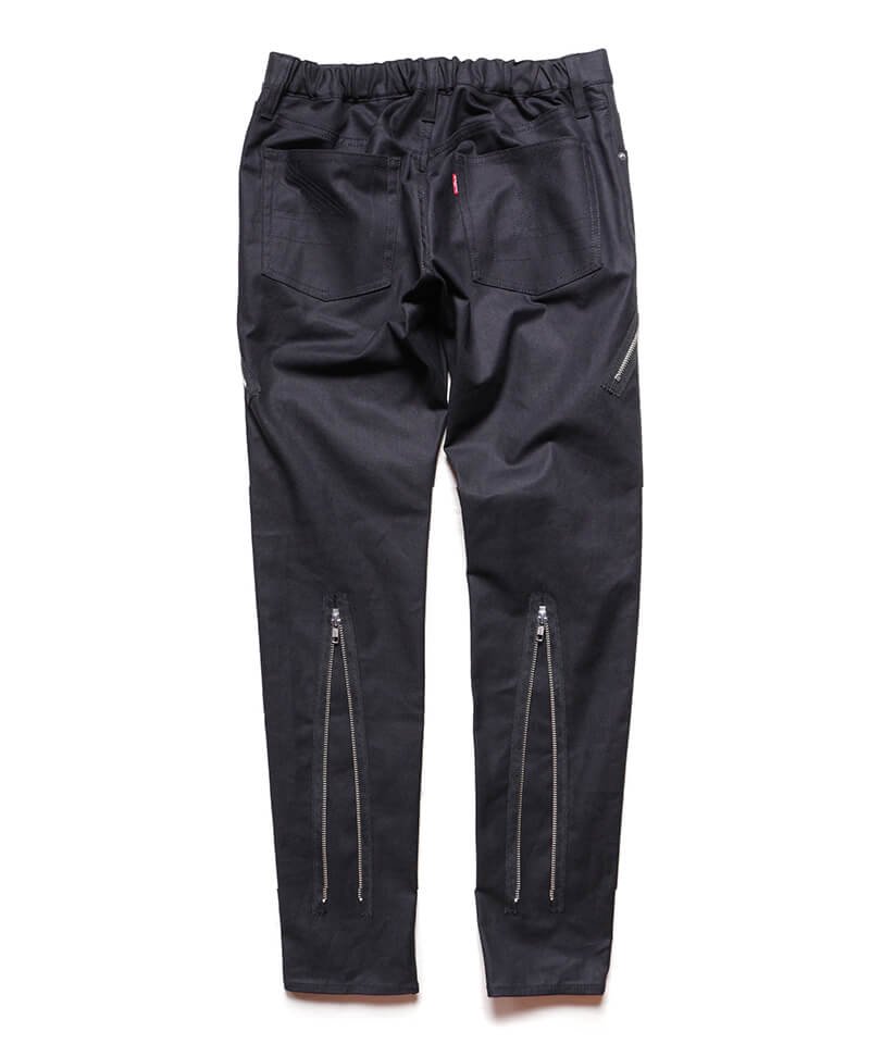 RALEIGH / ラリー（RED MOTEL / レッドモーテル） ｜“Just Like Taking Candy From A Baby” ZIP SLIM TROUSERS (BLACK)商品画像3