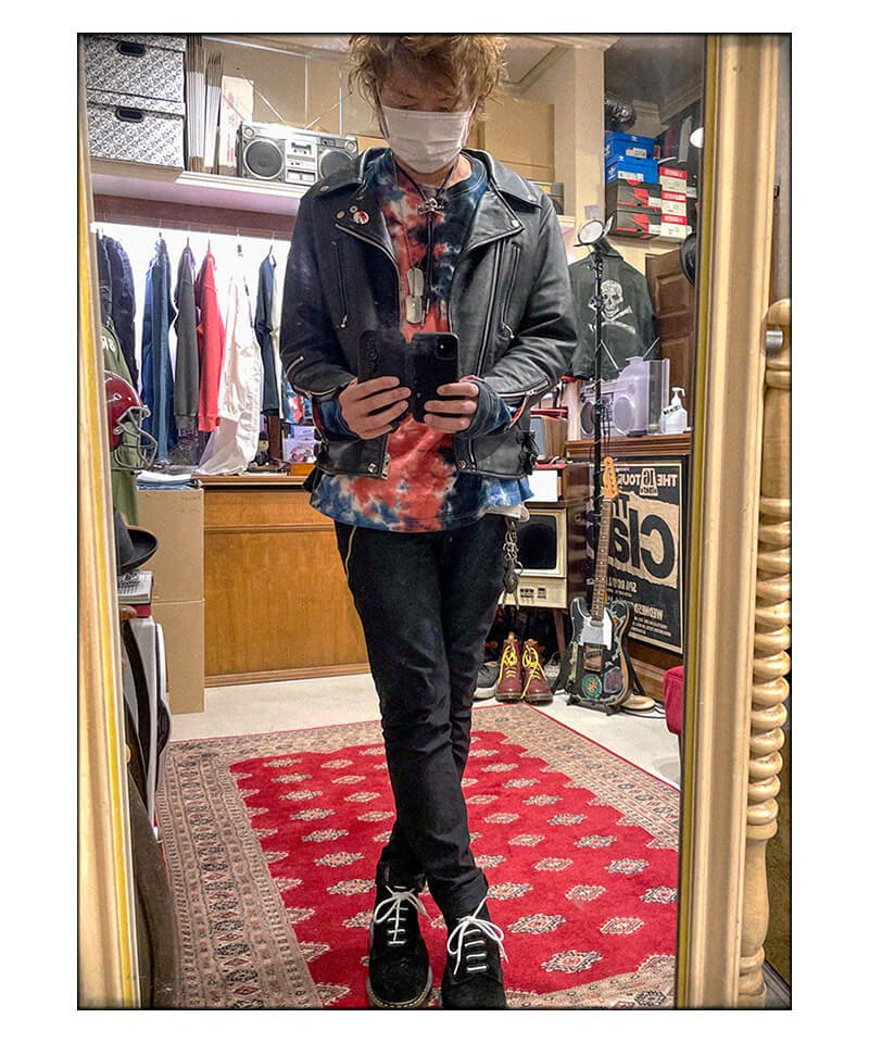 RALEIGH / ラリー（RED MOTEL / レッドモーテル）“Let’s Suspend The Fight Together” ZIP  SLIM TROUSERS (BLACK) - セレクトショップ SIDEMILITIA（サイドミリティア）通販サイト