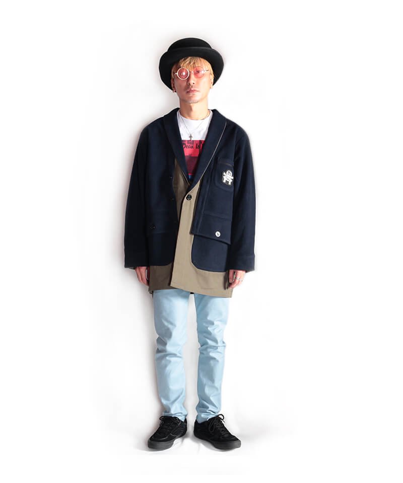RALEIGH / ラリー（RED MOTEL / レッドモーテル） ｜“DARKSIDE OF THE CLOWN” OVERLAP STRUCTURE COAT商品画像18