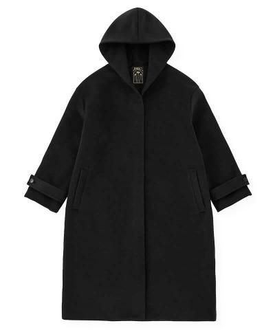 NIL DUE / NIL UN TOKYO / ˥ ǥ奨 / ˥  ȡ硼 / LONG HOODIE OVER COAT (BLACK)