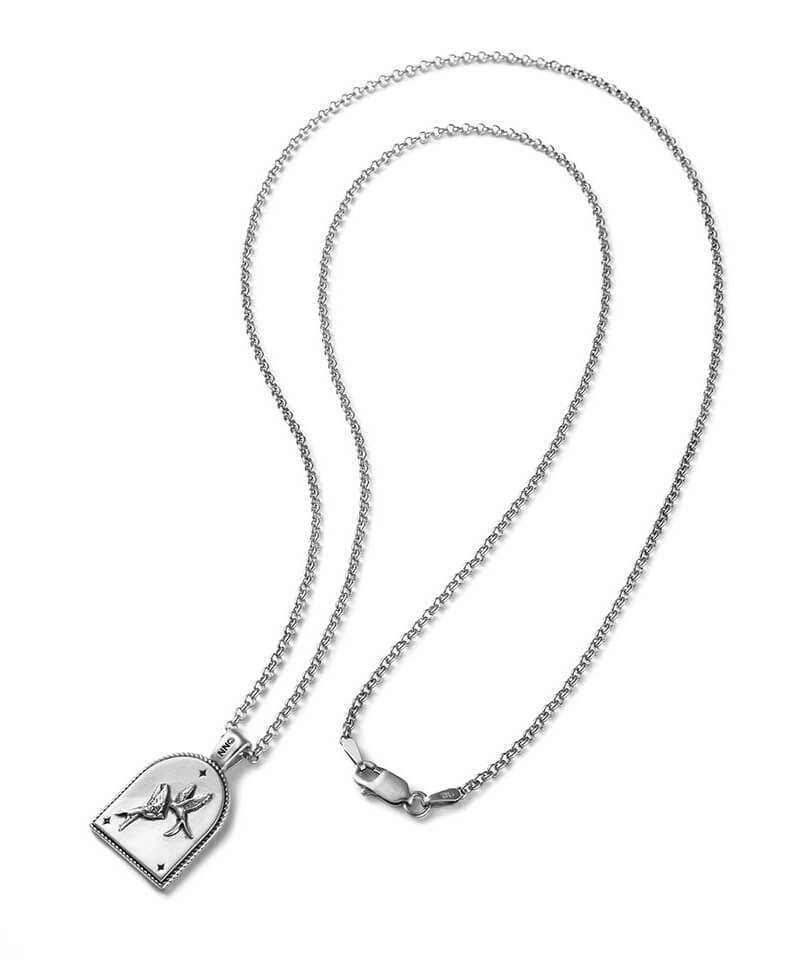NIL DUE / NIL UN TOKYO / ニル デュエ / ニル アン トーキョー ｜ TWIN SWALLOWS NECKLACE (SILVER)商品画像