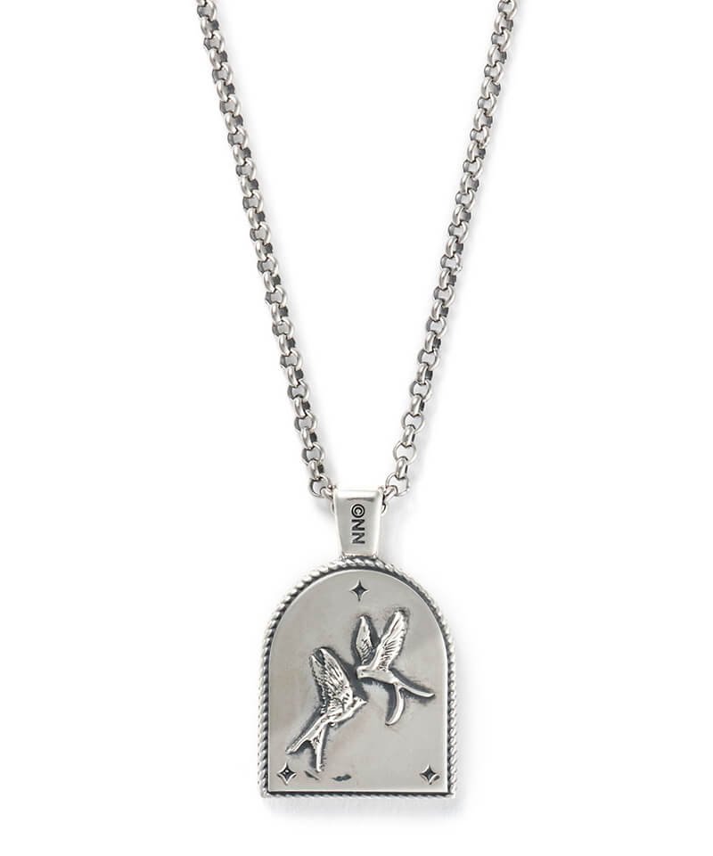 NIL DUE / NIL UN TOKYO / ニル デュエ / ニル アン トーキョー ｜TWIN SWALLOWS NECKLACE (SILVER)商品画像1