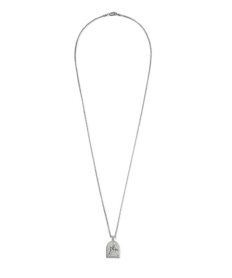 TWIN SWALLOWS NECKLACE (SILVER) - セレクトショップ SIDEMILITIA（サイドミリティア）通販サイト