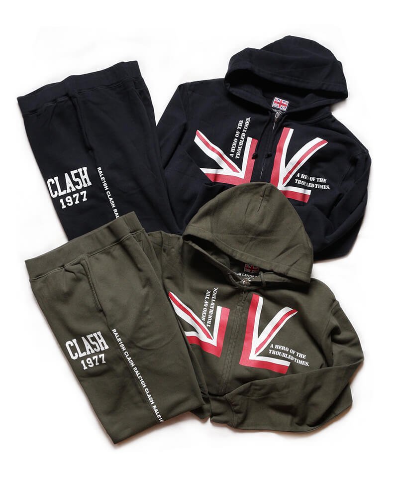 RALEIGH / ラリー（RED MOTEL / レッドモーテル） ｜“WAVE A UNION FLAG (Legacy Edition)” COMBAT SPORT ZIP HOODIE & “CLA5H 1977” COMBAT SPORT PANTS (GN)商品画像16
