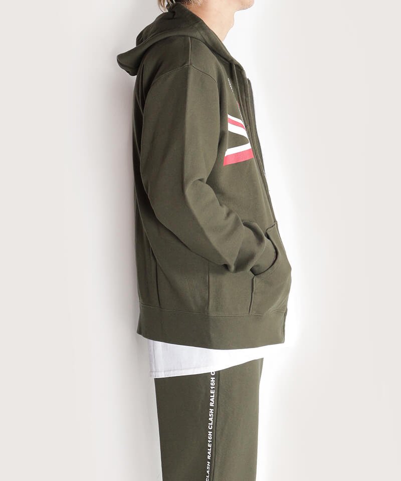 RALEIGH / ラリー（RED MOTEL / レッドモーテル） ｜“WAVE A UNION FLAG (Legacy Edition)” COMBAT SPORT ZIP HOODIE & “CLA5H 1977” COMBAT SPORT PANTS (GN)商品画像24