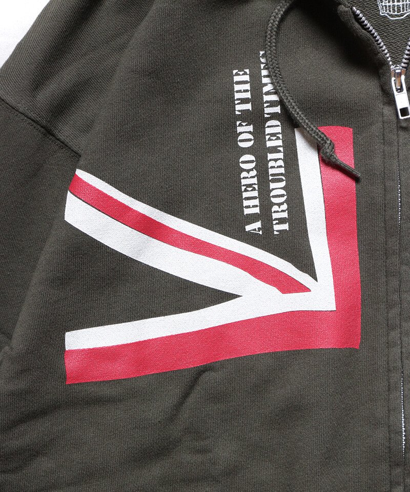 RALEIGH / ラリー（RED MOTEL / レッドモーテル） ｜“WAVE A UNION FLAG (Legacy Edition)” COMBAT SPORT ZIP HOODIE & “CLA5H 1977” COMBAT SPORT PANTS (GN)商品画像6