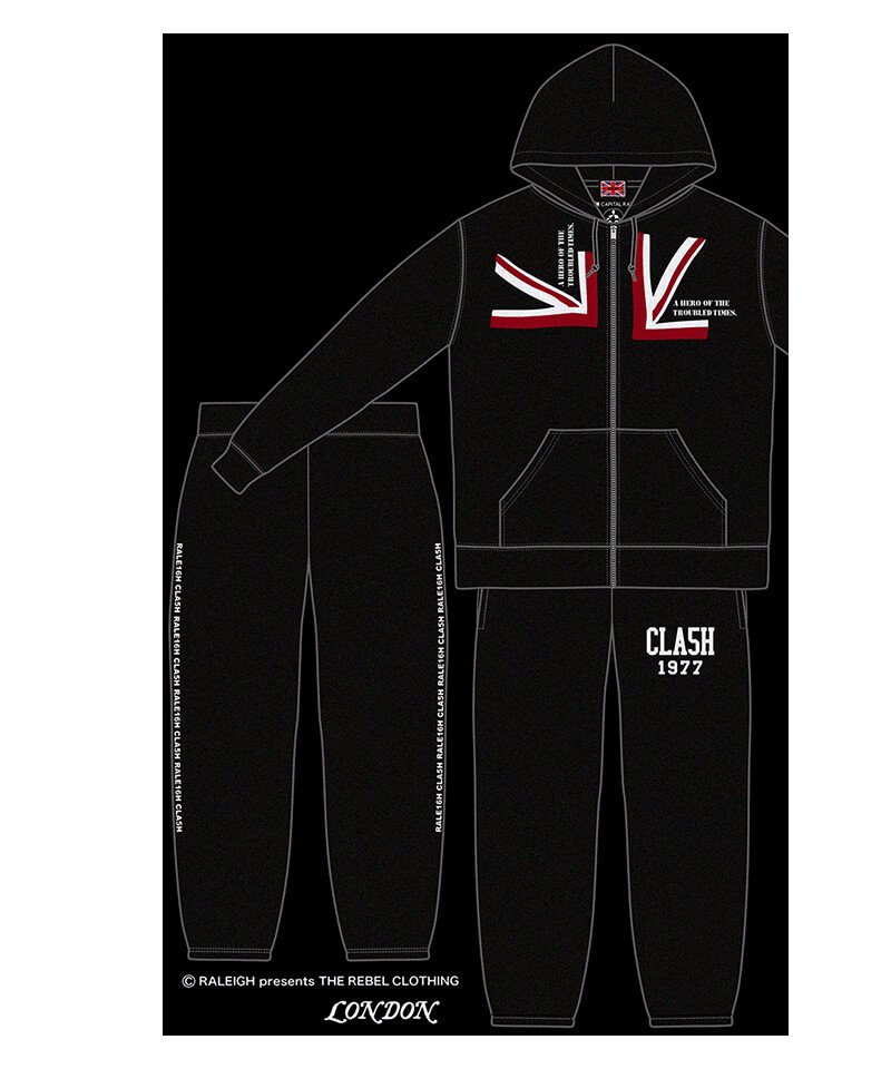 RALEIGH / ラリー（RED MOTEL / レッドモーテル） ｜“WAVE A UNION FLAG (Legacy Edition)” COMBAT SPORT ZIP HOODIE & “CLA5H 1977” COMBAT SPORT PANTS (BK)商品画像18