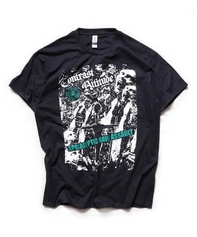 【BADBLOOD】セカンドスキンコントラストTシャツ - チャコール GBVSR Tシャツ(サンダルフォン VS ヴェルサシア) XL