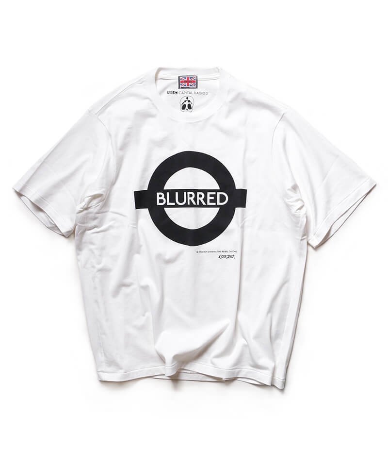 RALEIGH / ラリー（RED MOTEL / レッドモーテル） ｜ “Chemical Blurred” London Tube T-SHIRTS (Loose Fit：blurred White)商品画像