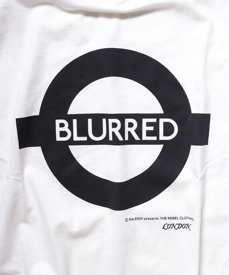 RALEIGH / ラリー（RED MOTEL / レッドモーテル） ｜“Chemical Blurred” London Tube T-SHIRTS (Loose Fit：blurred White)商品画像1